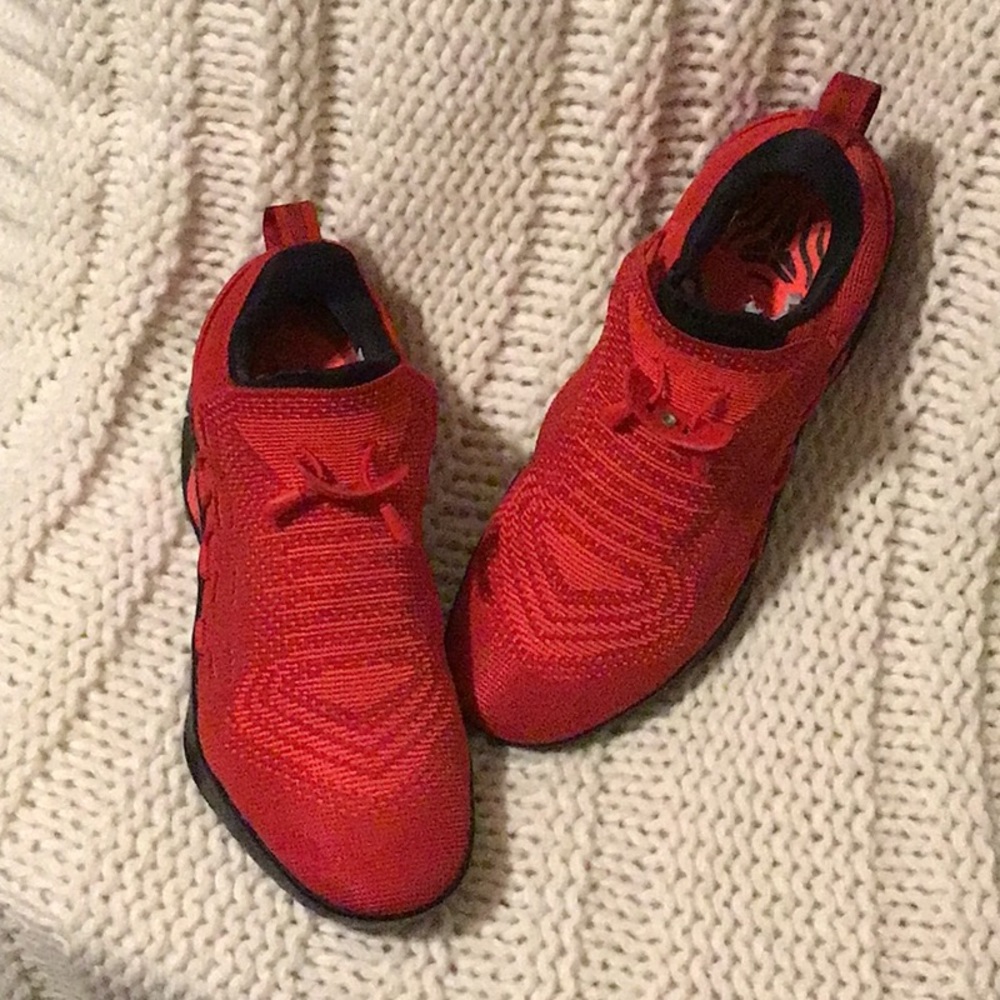 Red Kobe Nikes, size 8